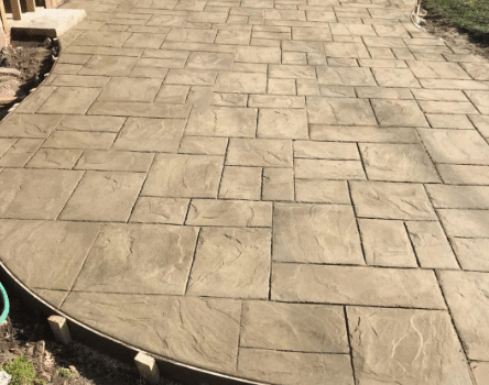 hardscaping stamped concrete
